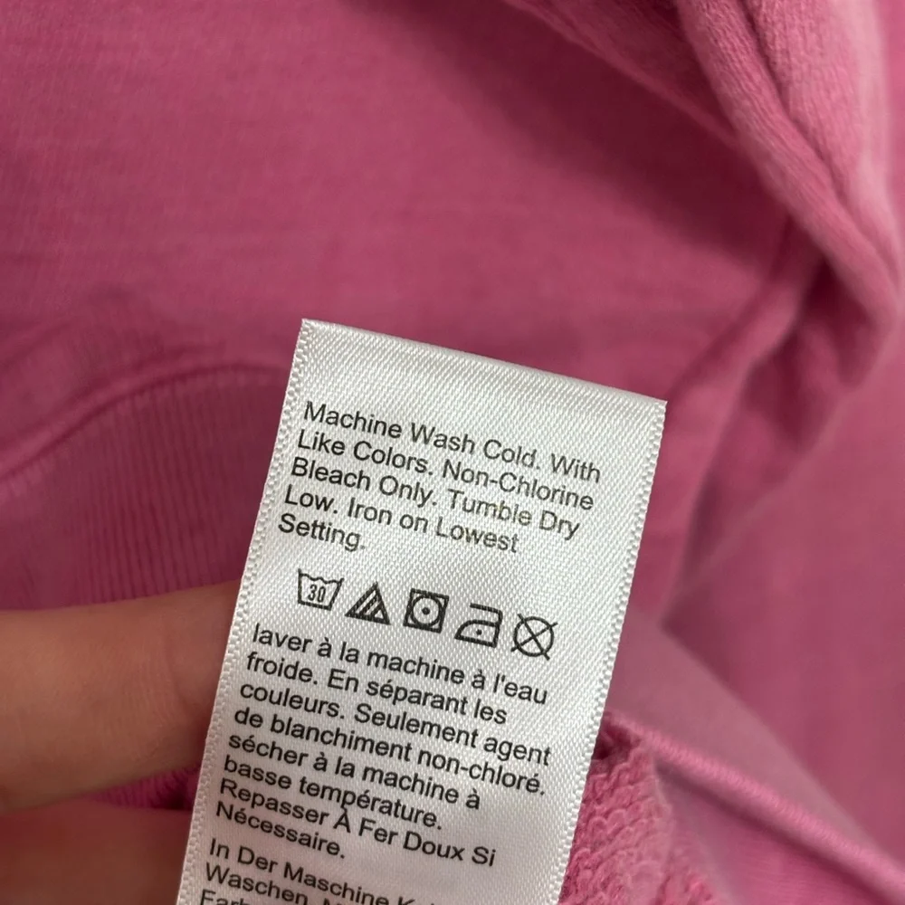 NWT J. Crew Women’s Vintage Cotton Terry Crewneck Pullover in Pink - Size XL - Picture 5 of 7